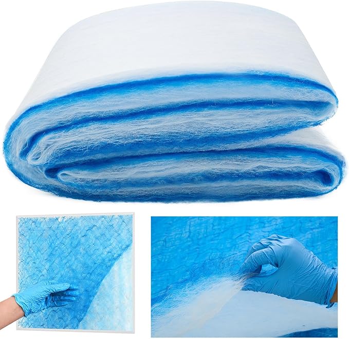 Pangda 360" x 36" x 1" Hammock Roll Air Vent Filters Media Fiberglass Air Filter Roll Industrial HVAC & Dust Collection Pre-filter Media for Furnaces, Ventilation & Workshop