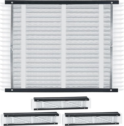VEVOR 20x25x4 Furnace Air Filter, MERV 11 Pleated HVAC AC Replacement, Electrostatic 12-Month Air Cleaner, 4-Pack (Actual Size: 20.47x25.20x3.98 in), for Improving Home Indoor Quality