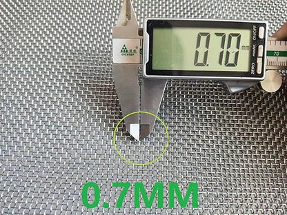 Stainless Steel Mesh 10Mesh with 0.7MM Wire Dia,4Pack 12x8inch(305x203mm) Hard and Heat Resisting Screen Sturdy Metal Mesh Sheets for DIY Projects,Aire Vent,Cage,Garden,Covered,BBQ Net