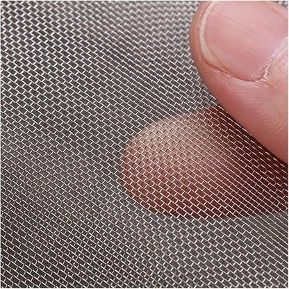 304 Stainless Steel Metal Mesh 30 Mesh Screen, Fine Woven Cloth Roll, Air Vent Cover Net for Insect Control Filtration Repairs