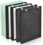 Air400 Filter Compatible with Bissell Air400 Air Pu-rifier Filter Replacement 2479 Series, Compared to Part# 2521, 2520, 3365, 2 H13 True HEPA (2521) +2 Carbon Filters (2520) +2 Pre-Filters