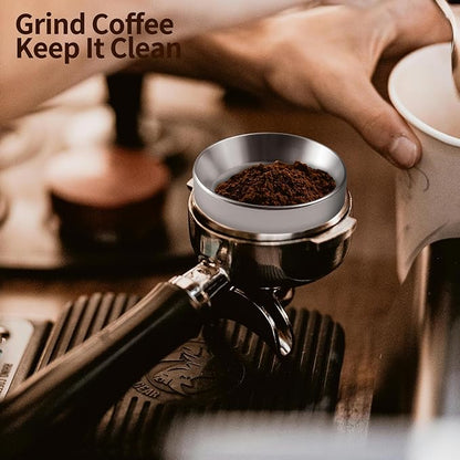 53mm Espresso Dosing Funnel with Magnetic, 53mm Portafilter Funnel, Dosing-Funnels, Compatible with Filter Espresso Dosings Funnels, 8 Magnets