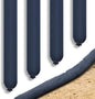 4 Pcs Sediment Filter Erosion Control Blanket Silt Fence Sock with Stuffers Drain Stormwater Sediment Filter for Erosion Control and Storm Drain Protection (Black)