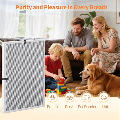2-Pack 24x30x1 MERV 8 Reusable & Washable Electrostatic Air Filters - Long-Lasting Filter for HVAC, Furnace & Air Conditioner Units, Actual Size: 23-5/8” x 29-5/8” x 7/8”