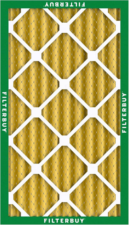 Filterbuy 16x25x4 Air Filter MERV 11 Superior Pet & Allergy Defense (6-Pack), Electrostatic Pleated HVAC AC Furnace Filters Replacement, Made in USA (Actual Size: 15.50 x 24.50 x 3.63)