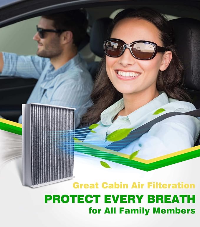 Cabin Air Filter for 2015-2025 Ford F150,2017-2023 F250 F350 F450 F550 Super Duty,2018-2023 Expedition Lincoln Navigator FL3Z19N619A FP79 FP9