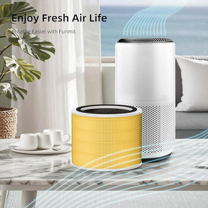Funmit Core 200S Pet Care Replacement Filter for LEVOIT Core 200S Smart WiFi Air Purifier, 3-in-1 H13 True HEPA Filter Replacement and High-Efficiency Activated Carbon, Part # Core 200S-RF, 3 Pack