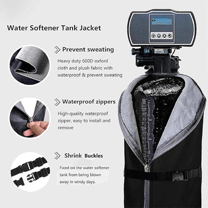 Water Softener Cover – Heavy Duty Tank Protection Fabric, Waterproof Equipment Shield Layer, UV Resistant Outdoor Guard | Water Filter Tank Protector for Home, Weather Defense, Long Term Outdoor Use