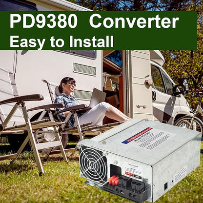 PD9380 Power Converter replacement-9300 Series Converter,80Amp 120V to 12V RV Converter Charger for RV Camper Caravans Trailer Battery,1300W