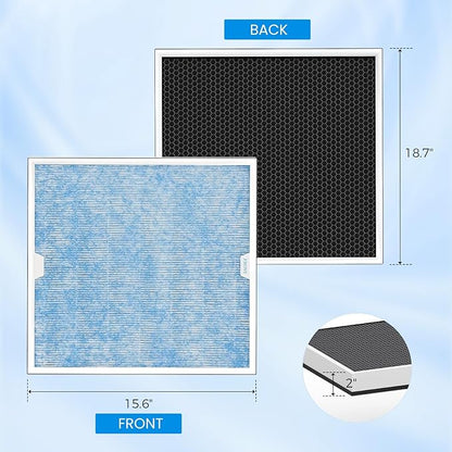 CADPXS HEPA/Activated Carbon Filter Replacement Set for HEPA Shield 550 Air Scrubber (Pack of 3)
