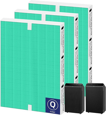 5510 5520 HEPA Toxin Absorbe Air Purifier Filter Q Replacement for Winix 5510 5520 Plasmawave Air Purifier,# 1712-0123-00,3 Pack