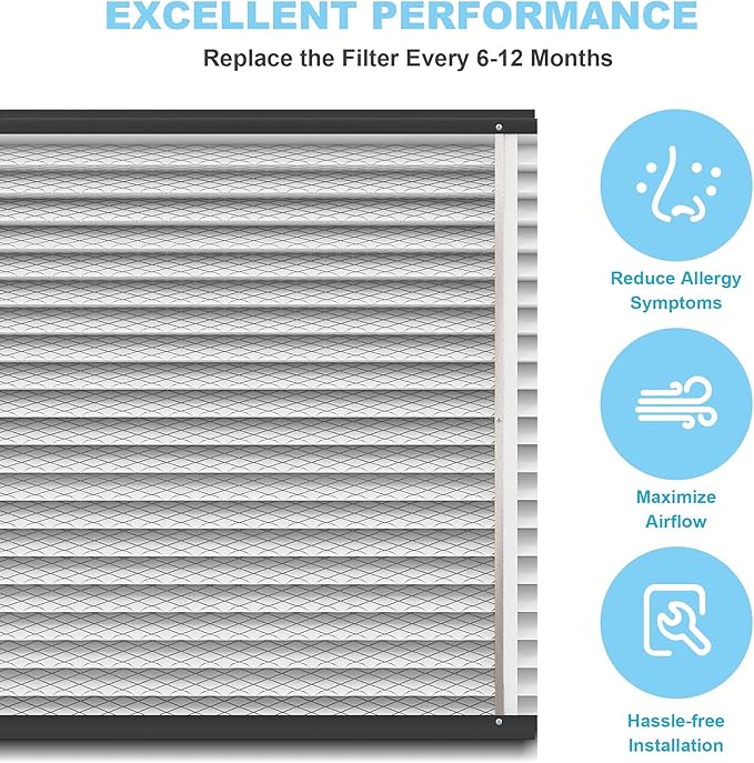 413 Replacement Filter for AprilAire Whole House Air Purifiers Models 1410, 1610, 2410, 2416, MERV 13 Furnace Air Purifier, 16x25x4 Air Filter, 1Pack