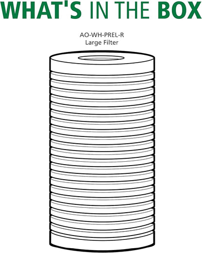 AO Smith 4.5"x10" 25 Micron Sediment Water Filter Replacement Cartridge - For Whole House Filtration Systems - AO-WH-PREL-R