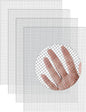 4Pack 5Mesh 10'' x 14'' Wire Mesh Screen, 304 Stainless Steel Anti-Rusted Mesh Screen, Sturdy Wire Diamaeter 0.7mm, Easy to Cut, Woven Sturdy Metal Mesh Sheets for Air Vent, DIY Project, Drainage