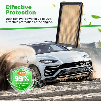 Engine+Cabin Air Filters Set Fit for 2019-2025 RAV4 Hybrid, 2018-2025 2026 Camry Hybird, 2020-2025 Highlander Hybrid Engine Air Filter Automotive Accessories CF12157 CA12289