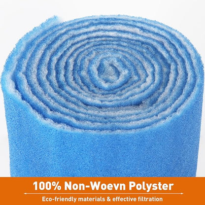 12" x 140" Air Vent Filters Kit - Cut to Size Floor Vent Filters for home. MERV 8 Electrostatic Air Filter Roll & Adhesive Hook Tape(30+ Filters)