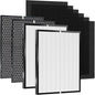 10-Pack 3000 Replacement Filters Compatible AD3000 Air Purifi-er, 3000,3000M, 3000Pro Air Purifi-er,2 air filter, 2 Activated Carbn and 6 Extra Carbn Pre-Filters