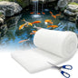 2" Thick Koi Pond Filter Pad, 24" x 56" Fish Pond Filters for Outdoor Ponds, Pond Filter Media, Pond Filter Material, White Bulk Roll-Cut to Size-Fit for Aquarium Filter Floss