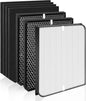 3000/3500 Replacement Filter Compatible with Air doctor 3000/3500 Air Purifi-er, with 1 main filter + 2 Activated Carbon filters + 4 Carbn Pre-Filters