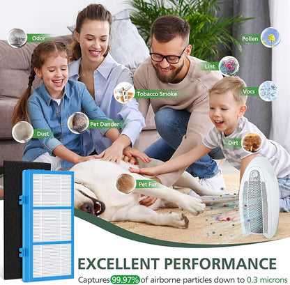 HAPF30AT Filter Replacement for Holmes AER1 Type Total Air Purifier, True Hepa Filter for HAPF30AT HAP242-NUC HAP424 HAP706 HAP716 HAP9240 et.