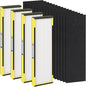 4 Pack FLT4825 Ture HEPA Filter b Replacement for Gm Guardian ,Compatible with Gm-Guardian FLT4825 AC4825 AC4850,4 HEPA( Additional pre-filter) + 16 Carbon Pre-Filters, 3-Stage Filtration System