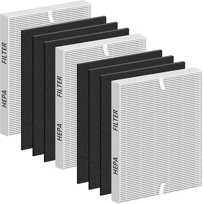 Improvedhand AP-1512HH Replacement Filters for Coway Airmega 200m series AP-1512HH AP-1518R AP-1519P, 3 Pack H13 True High Efficiency Filter & 6 Pack Activated Carbon Pre-Filter