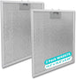 2 Pack WA0575 Range Hood Filters 13.5" x 14.4" x 0.35", 5-Layer Aluminum Mesh Replacement Grease Filters, Compatible with Whirlpool, Vissani, Zline, Ciarra and More