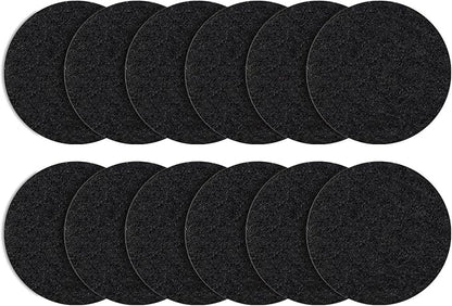 ENLOY 7.25 Inch Charcoal Filters for Kitchen Compost Bin, 12 Pack Compost Bin Charcoal Filters for Countertop Bin Pail Replacement, Longer Lasting Round Activated Charcoal Home Bucket Refill Sets