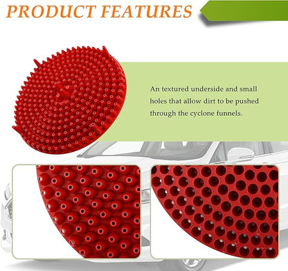 Car Wash Bucket,10.28 Inch Diameter Car Wash Filter for Collecting Sediment & Grit,Universal Essentials Car Cleaning Accessories for Most Cars Trucks SUVs (Red)