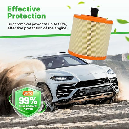 Engine+Cabin Air Filters Kit Fit for 2016-2019 Chevrolet Cruze 1.4L, 2016-2019 Cadillac ATS V6-3.6L (Not Limited) Engine Air Filter Set Replacement Automotive Accessories CF11966 13367308