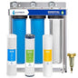 Express Water Whole House Water Filter System | ESSENTIAL | 3 Stage Whole Home Filter, Top-Tier Filters Produce Overachieving H2O, Significantly Reduces Chlorine & Sulfur Smell/Taste, Healtheir Skin