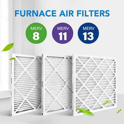LotFancy 20x20x1 Air Filter MERV 11 6-Pack, Electrostatic Pleated AC Furnace Air Filter, Captures Dust, Smog & Pet Dander, Actual Size: 19.75"x19.75"x0.75"
