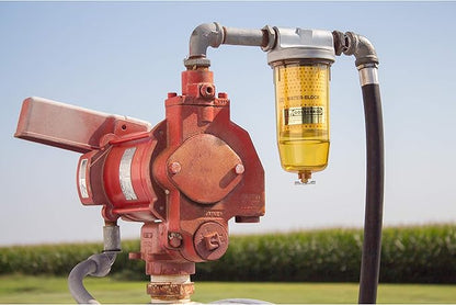 Dutton-Lainson Company - GOLDENROD 496 Water Block Filter - See-Through Alcohol-Resistant Polymer Bowl Fuel Tank Filter with Durable Zinc Die-Cast 1" NPT Top Cap - Fuel Water Absorbing Separator