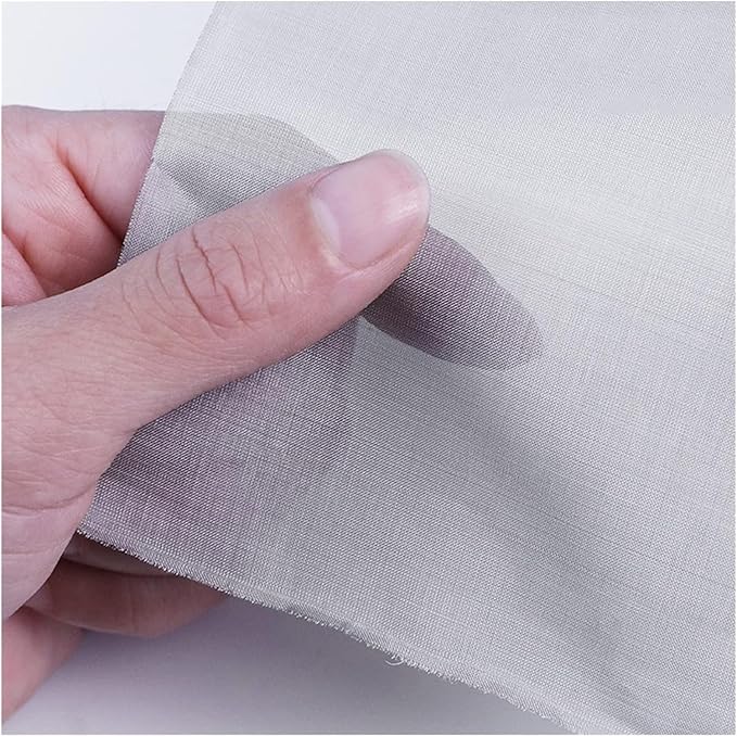 Woven Stainless Steel Wire Mesh, 250 Mesh Durable & Flexible, Fine to Large Mesh, Ideal for Filters, Screens, Rodent & Insect Protection (Silver 0.5x1m)
