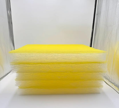 Paint Booth Exhaust Fiberglass Filter Pad (US Manufacturer), Heavy-Duty Paint Arrestor for Spray Booth (400/case, 24" x 24")