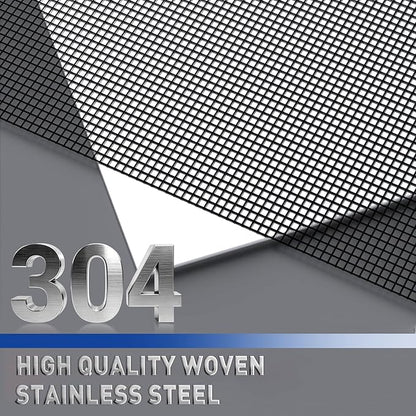 MAGZO 304 Stainless Steel Mesh Screen Roll 35in x 10ft - 22 Mesh Pet Proof Metal Window Screen Replacement, Screen Door Mesh for Patio,Porch,Pet,Cage,Vent Cover,Filter,Gutter Guard,Rodent Protection