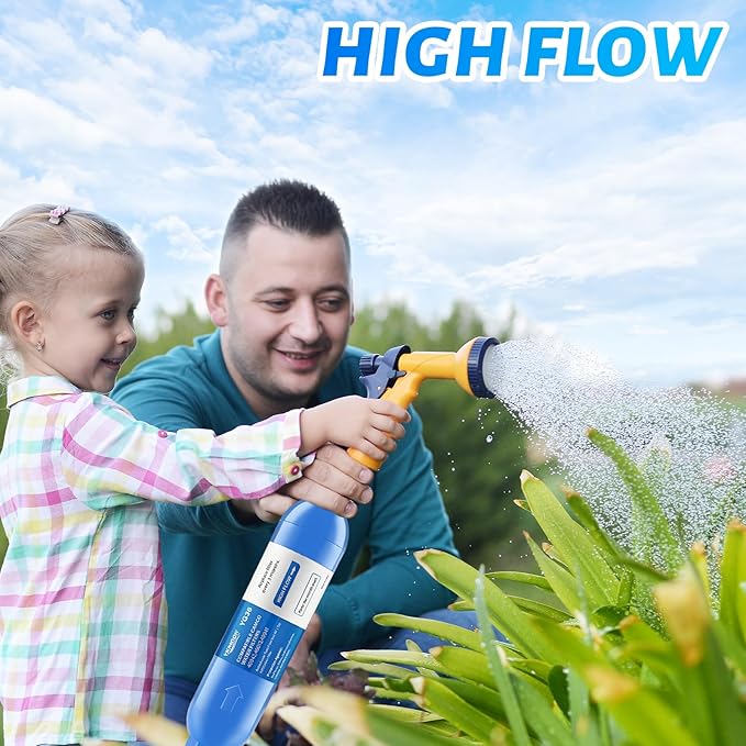 RV Inline/Marine Water Filter With Flexible Hose Protector, Reduce Bad Taste, Odors, Rust, Fluoride, Chlorine and Sediment in Drinking Water (1 Pack)