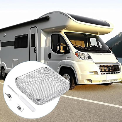 SVNR 1 Pack Flying Insect Screen for RV Refrigerator Vents, 4.5" x 4.5" x 1.4", Camper RV Furnace Vent Screen Accessories.