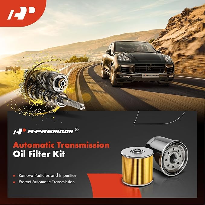 A-Premium 2 x Spin-on Automatic Transmission Fluid Filter, Compatible with Chevy Silverado 2500 HD 2001-2019, Silverado 2500 HD Classic 2007, Silverado 3500 & GMC Sierra 3500 HD, Sierra 3500 Classic