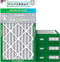 Filterbuy 12x20x4 Air Filter MERV 8 Essential Dust & Allergy Defense (4-Pack), Electrostatic Pleated HVAC AC Furnace Filters Replacement, Made in USA (Actual Size: 11.50 x 19.50 x 3.63)