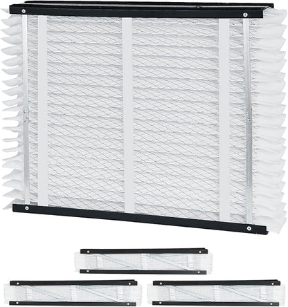 VEVOR 20x25x4 Furnace Air Filter, MERV 11 Pleated HVAC AC Replacement, Electrostatic 12-Month Air Cleaner, 4-Pack (Actual Size: 20.47x25.20x3.98 in), for Improving Home Indoor Quality