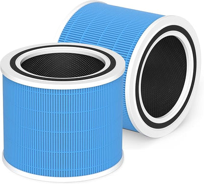 Core 200S Smoke Remover Replacement Filter Compatible with LEVOIT Core 200S and Core 200S-P Smart WiFi Air Purifier, 3-in-1 H13 True HEPA Activated Carbon Filter, Core 200S-RF-SR, Blue, 2 Pack