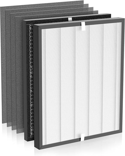 3000 Replacement Filter Compatible with Air Doctor AD3000 Version Air Purifier, Not for AD3500, 1 Premium Filter, 1 Carbon Filter & 4 Pre-Filters, Compare to ADF3001, ADF3002 & ADF3003