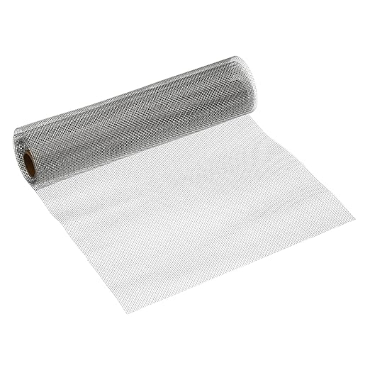 PATIKIL 40" L x 10" W Woven Wire Mesh, 16 Mesh 316L Stainless Steel Air Vent Filter Screen for Window Security Vent Cover Filtration Animals Fence