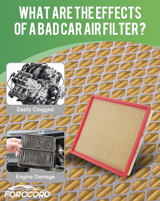 2-Pack Engine Air Filter Fits for Nissan Frontier 2020-2025 2026 (ONLY FIT 3.8L) Engine Air Filter Replacement 165469BT1A Car Accessories