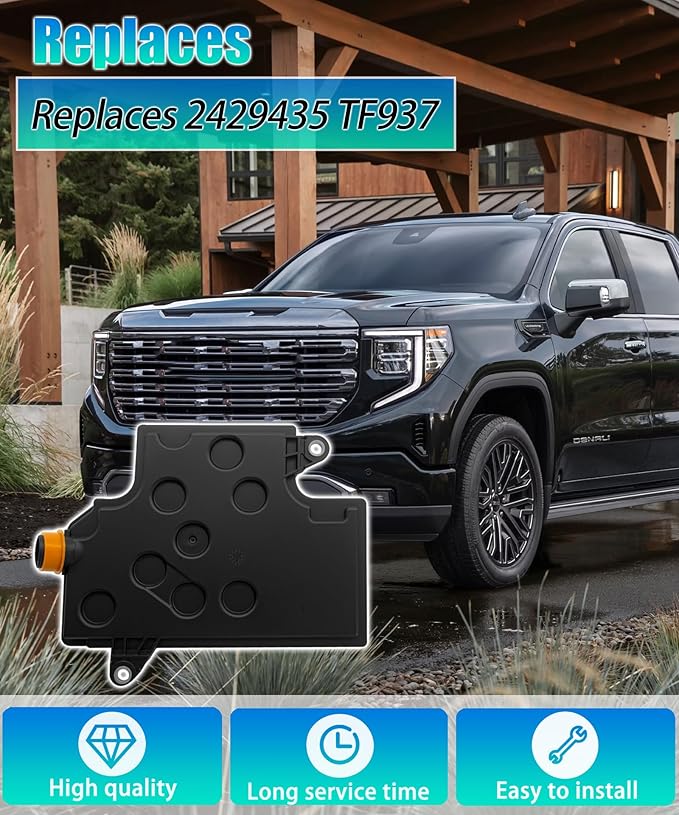 10L60 10L80 10L90 Transmission Filter Kit Fits for GMC Sierra 1500 Yukon, Chevy Camaro Silverado Suburban Tahoe, Cadillac CT4 CT5 CT6 Escalade, Replaces 2429435 TF937