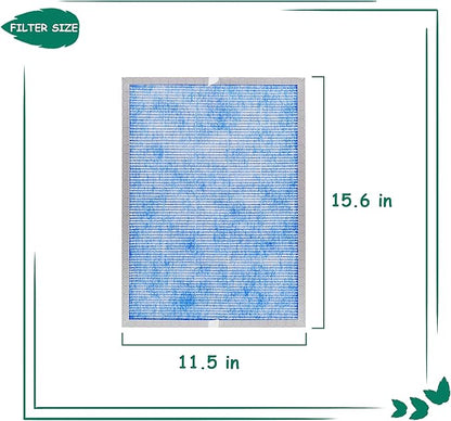 MSA3/MSA3S Filter Replacement, Compatible with Membrane Solutions MSA3 and MSA3S Smart Air Purifier, 【Upgraded】3-in-1 H13 True HEPA Filter, 4 Pack