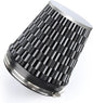 6" 152mm Cold Air Intake Filter Clamp-On Replacement High Flow Inlet Air Filter High Performance Washable Cone Filter 7" Tall Carbon Fiber Pattern