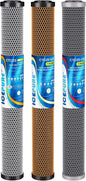 ICEPURE 20" x 2.5" Whole House Water Filter Replacement Combo Kit, Activated Carbon Block, KDF Filter Cartridge and Upgraded Activated Carbon Lead Remove Filter for 3-Stage Water Filter System