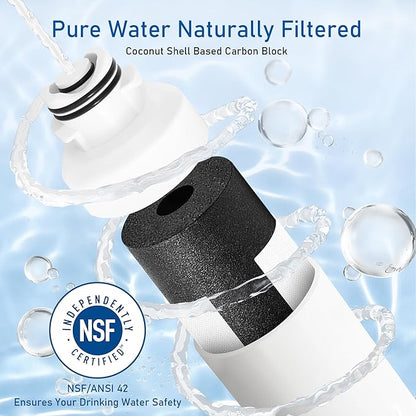 Refrigerator Water Filter Replacement for Samsung Water Filter DA29-00020B, HAF-CIN, RS25J500DSR, RF28HMEDBSR, HAF-CIN/EXP, RF4287HARS, RF28HFEDBSR, K007 3 Pack
